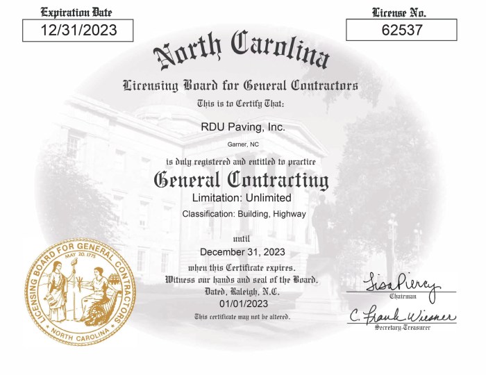 Suffolk county general contractors license