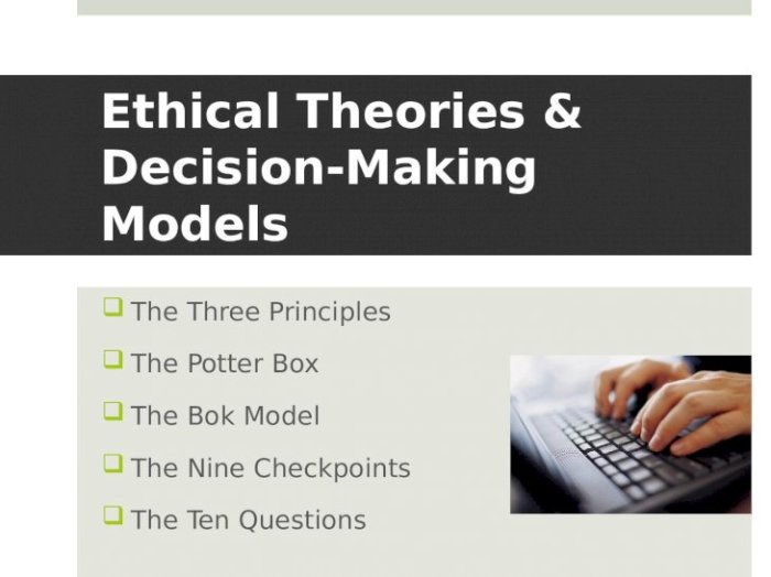 Nine checkpoints for ethical decision-making